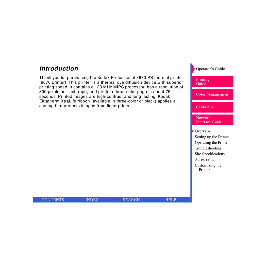 Kodak 8670 PS specifications Introduction 