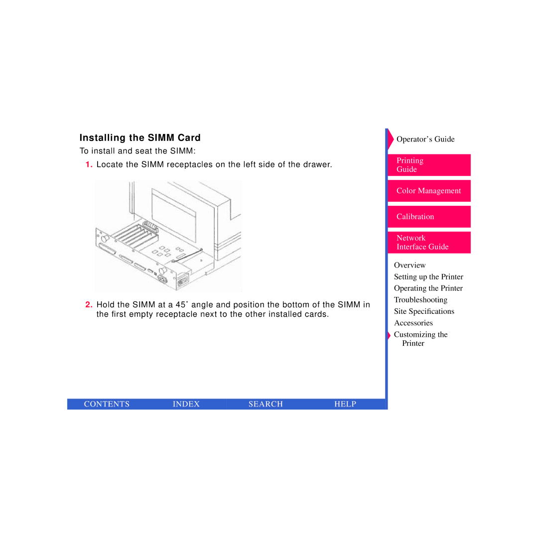 Kodak 8670 PS specifications Installing the Simm Card 