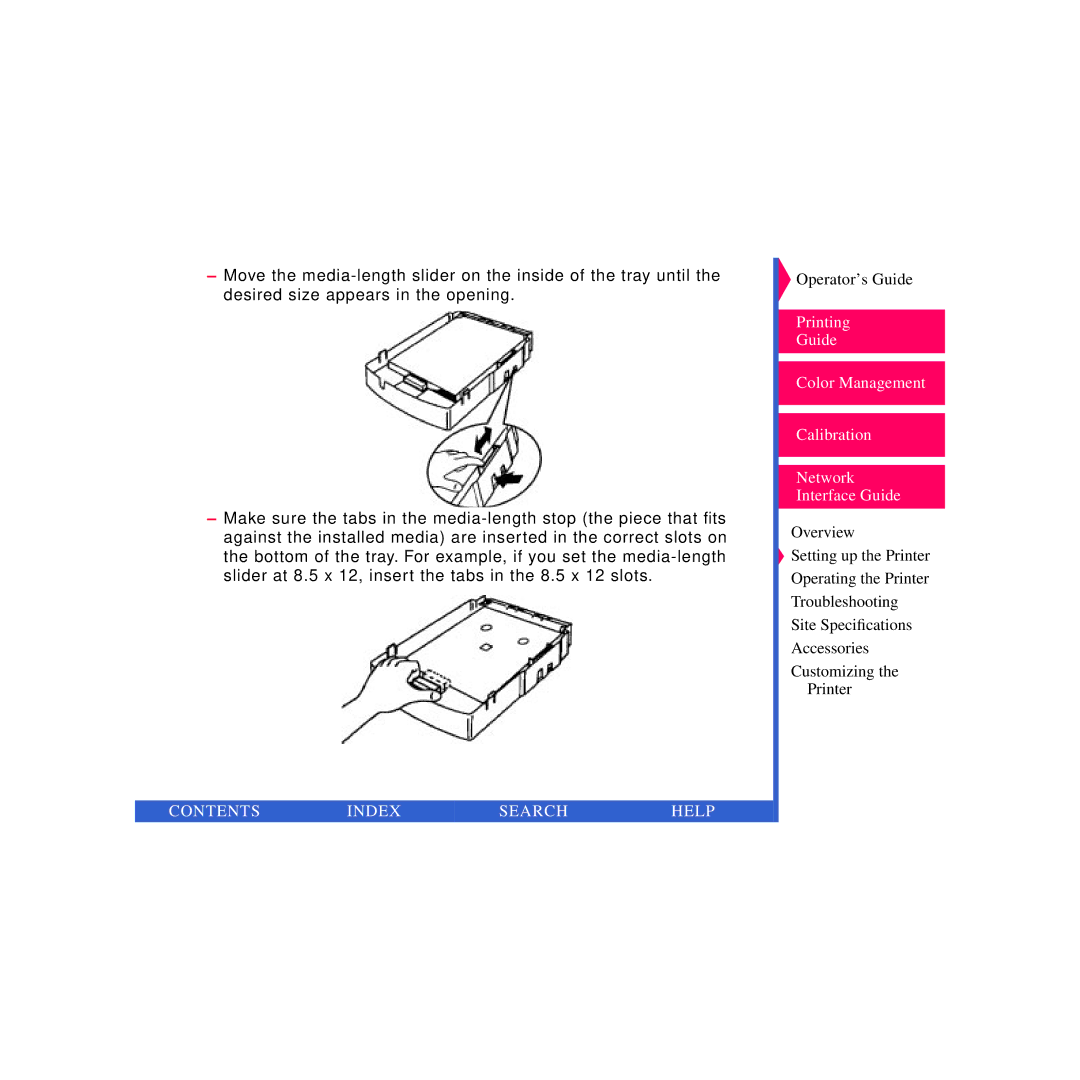 Kodak 8670 PS specifications Contents Index Search Help 