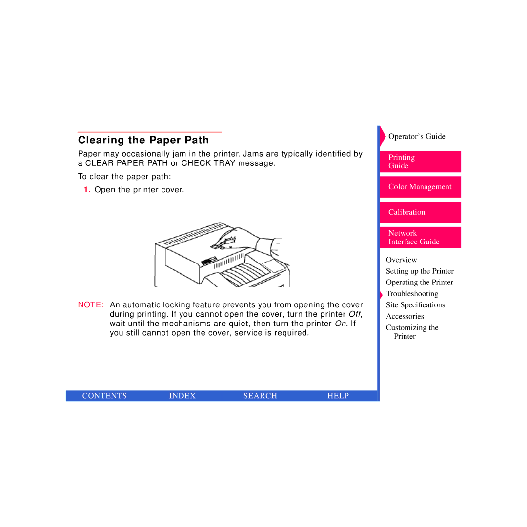 Kodak 8670 PS specifications Clearing the Paper Path 