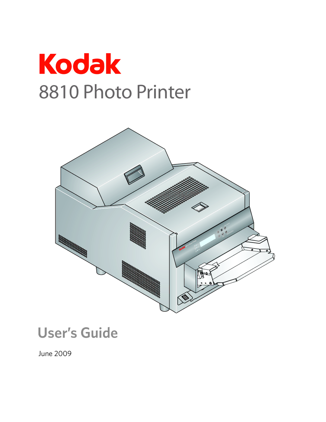 Kodak 8810 manual Photo Printer 