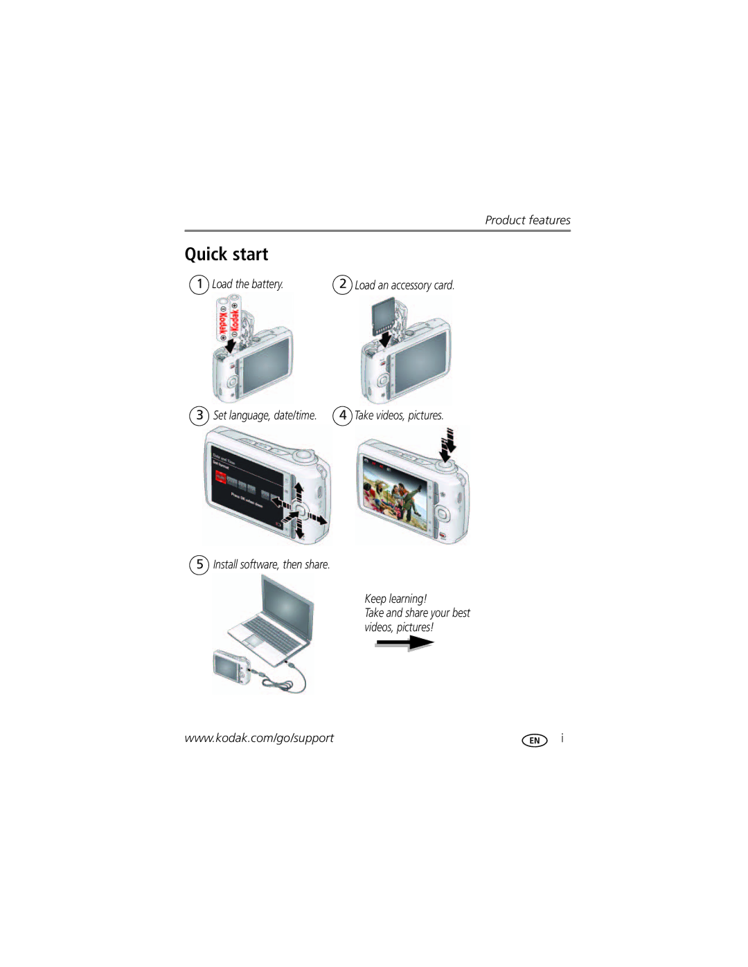 Kodak C1530, 8908832, 8261935, 1710722 manual Quick start 