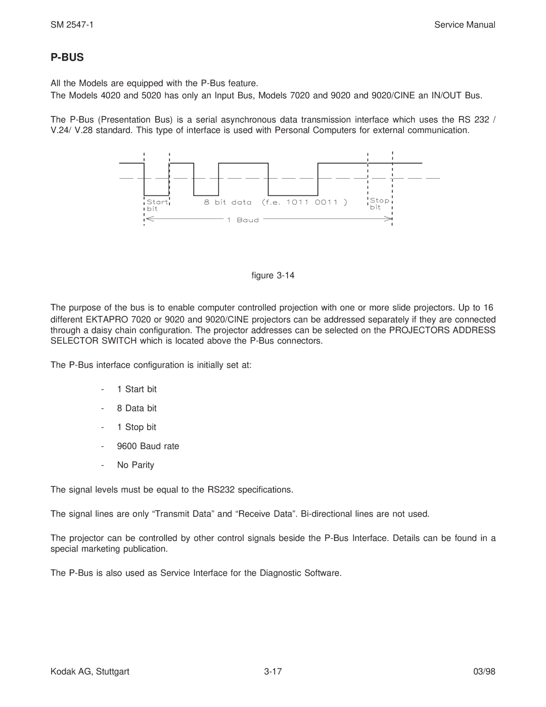 Kodak 4020, 7020, 5020, (9020/CINE) service manual Bus 