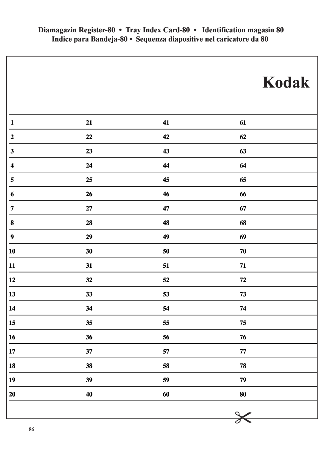 Kodak 7020, 9020, 5020, 4020 instruction manual Kodak 