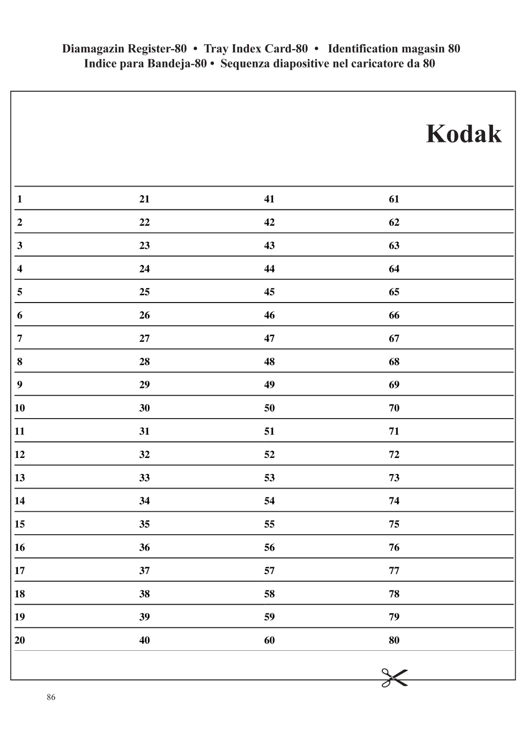 Kodak 7020, 9020, 5020, 4020 instruction manual Kodak 