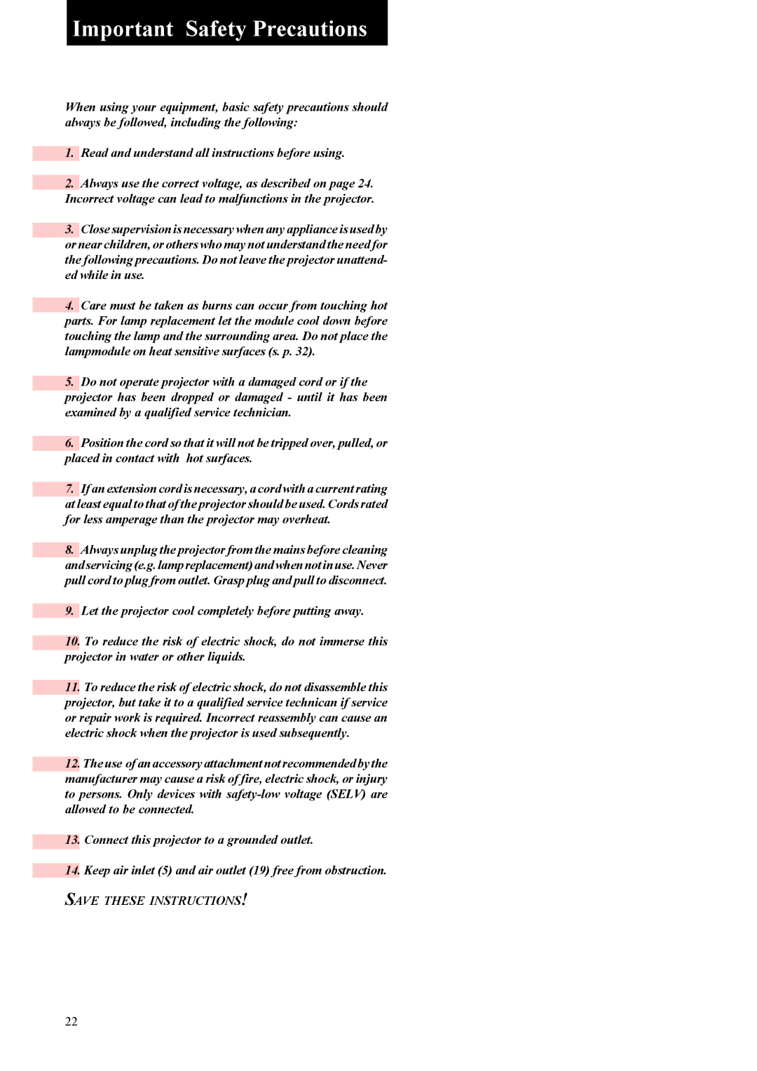 Kodak 7020, 9020, 5020, 4020 instruction manual Important Safety Precautions 