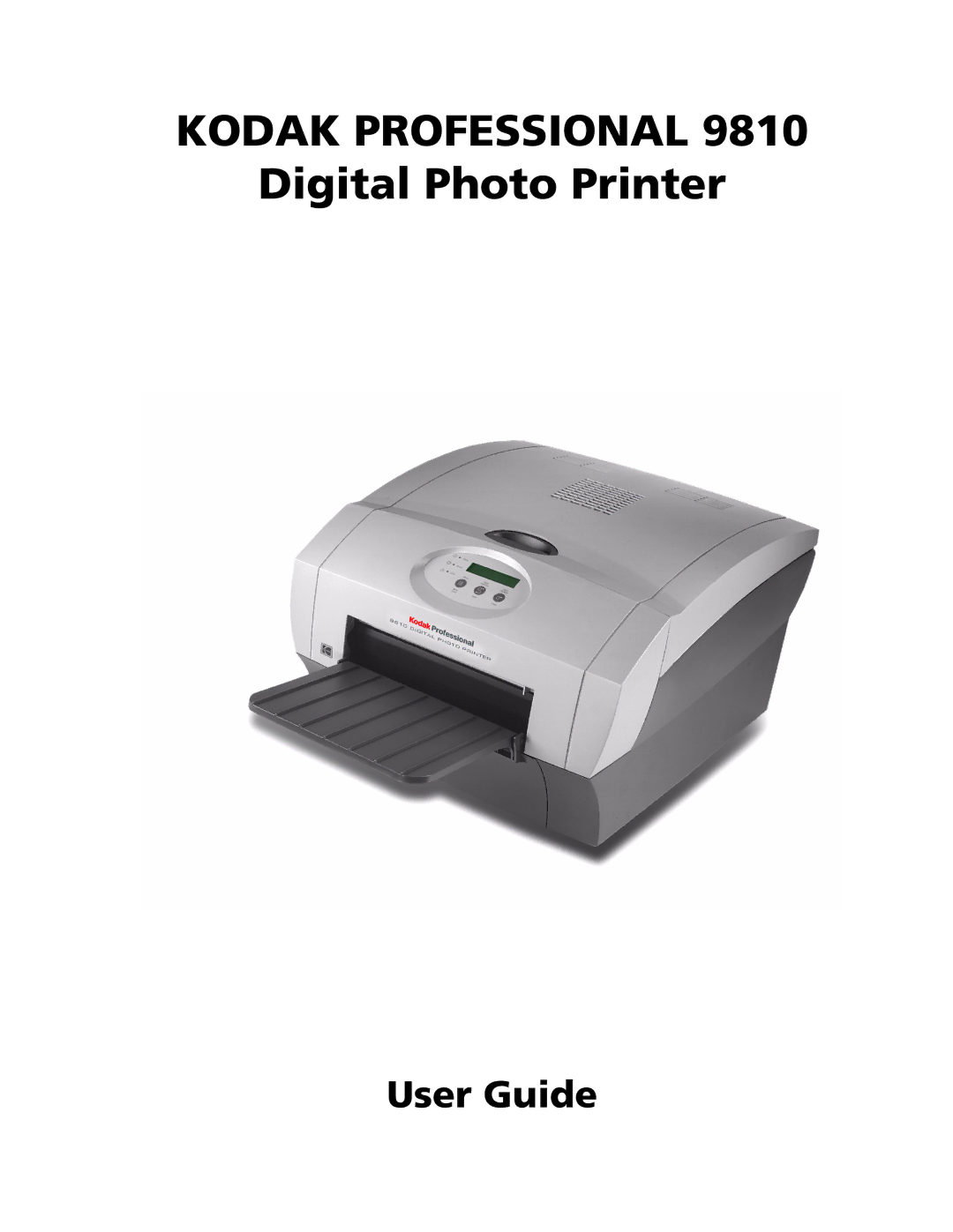 Kodak 9810 manual Kodak Professional, Digital Photo Printer 