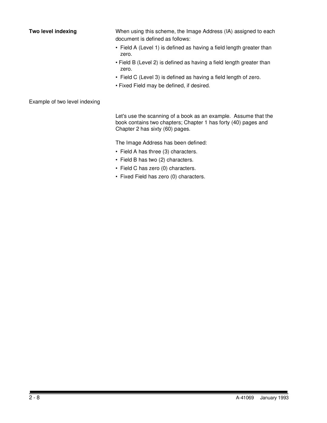 Kodak A-41069 user manual Two level indexing 