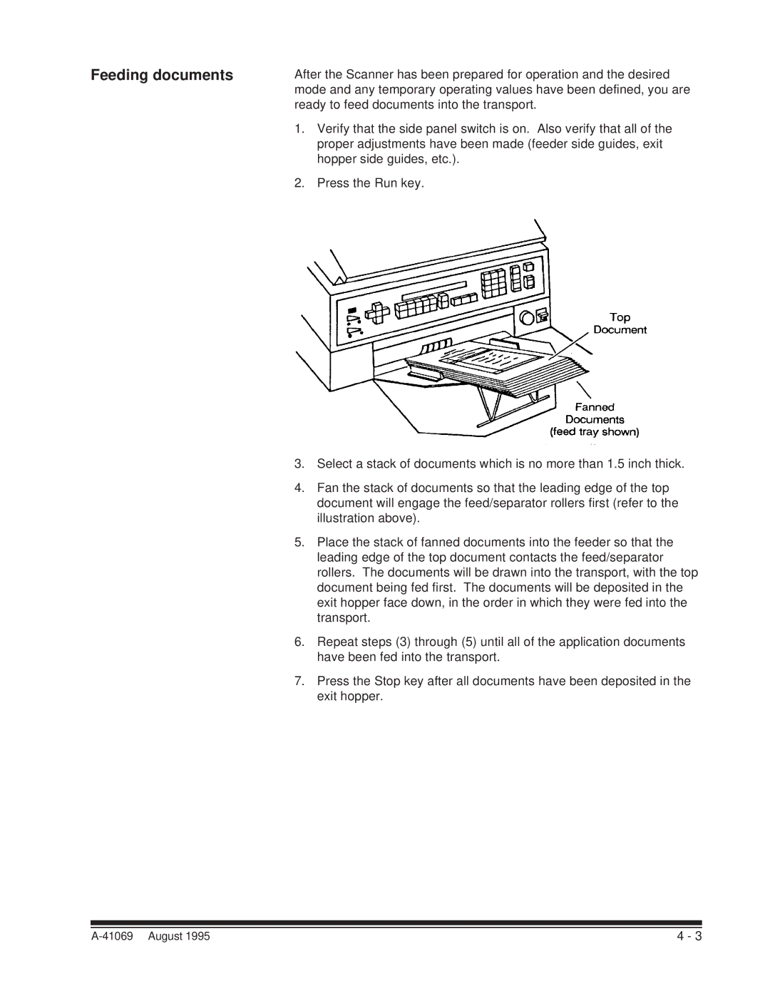 Kodak A-41069 user manual Feeding documents 