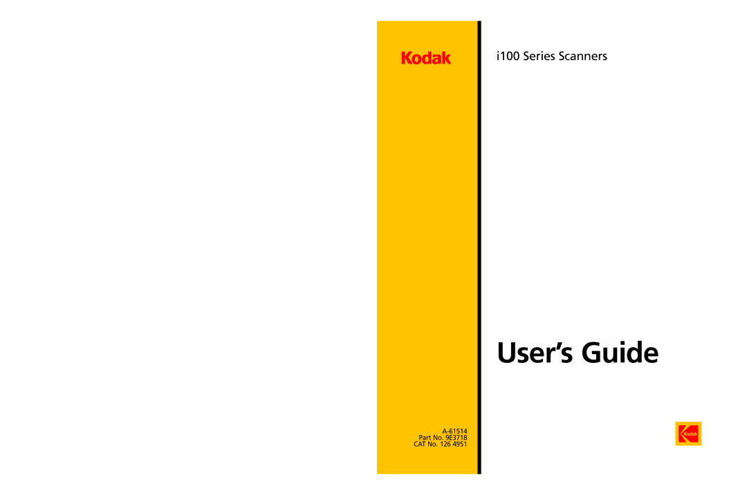 Kodak A-61514 manual User’s Guide 