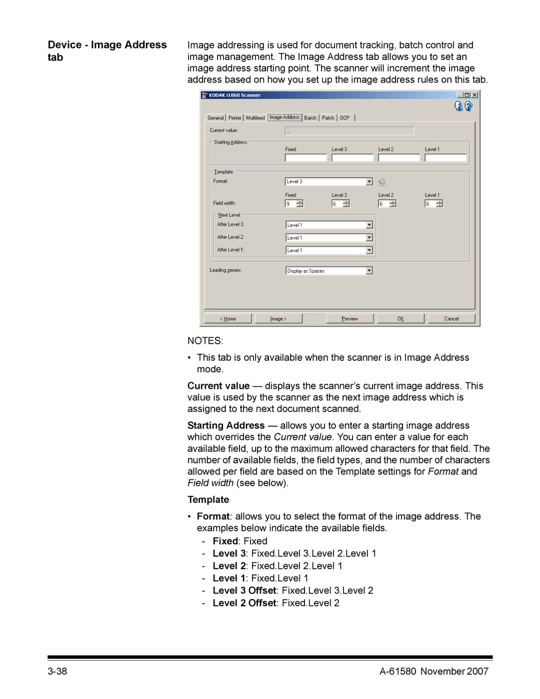 Kodak A-61580 manual Template 