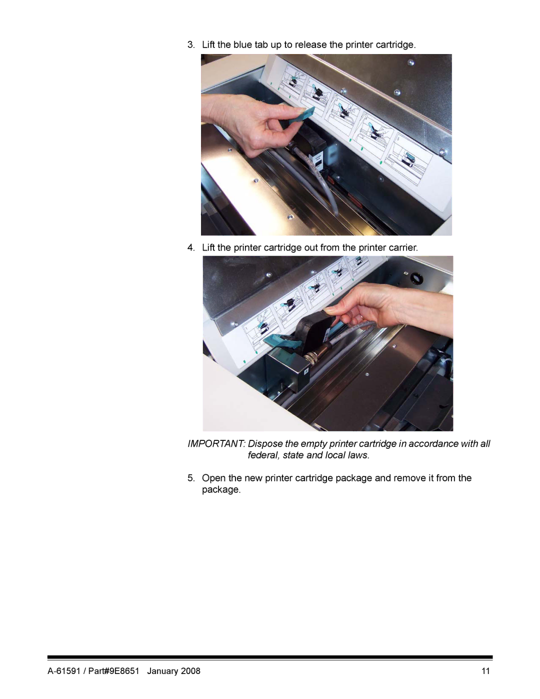 Kodak A-61597 manual 61591 / Part#9E8651 January 