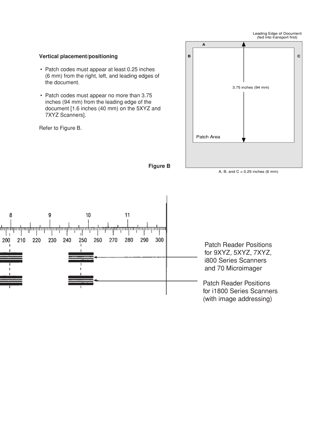 Kodak A-61599 manual Vertical placement/positioning, Figure B 