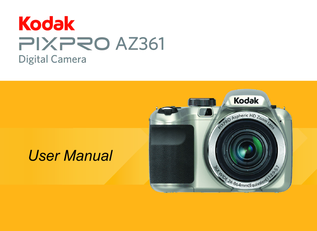 Kodak AZ361-WH, AZ361-SL user manual 