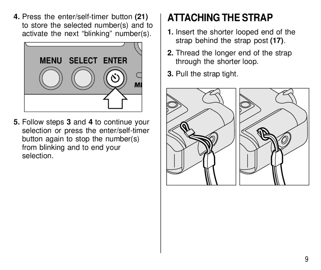 Kodak C 750 manual Attaching the Strap 