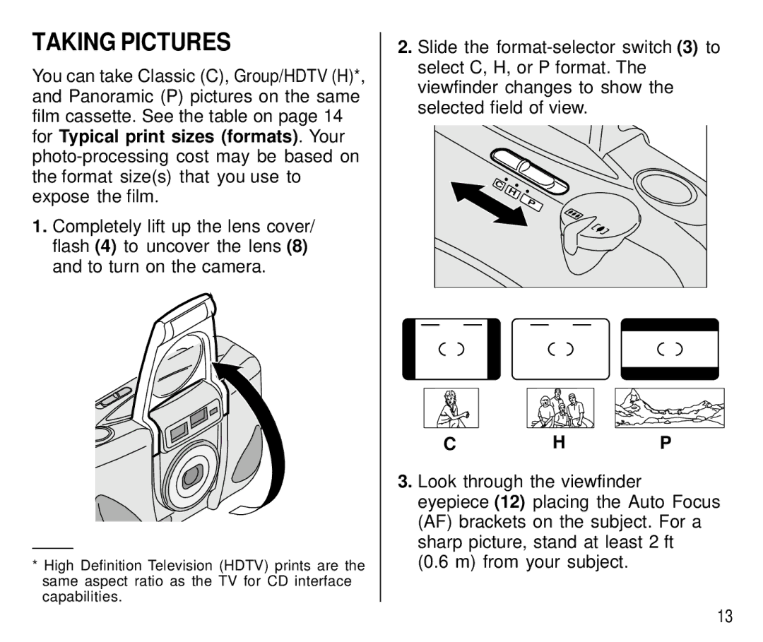 Kodak C 750 manual Taking Pictures 