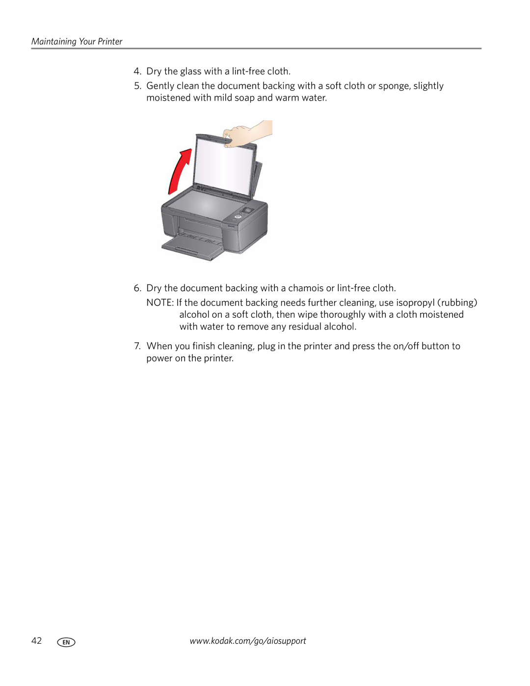 Kodak C110 manual Maintaining Your Printer 