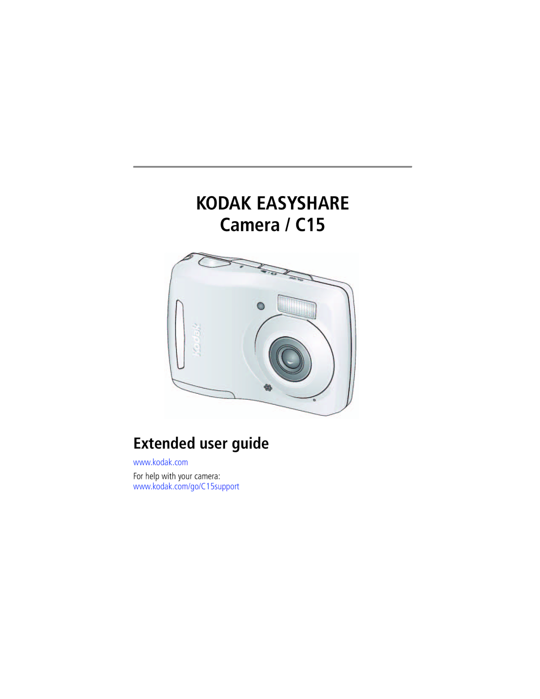 Kodak C15 manual Kodak Easyshare, For help with your camera 