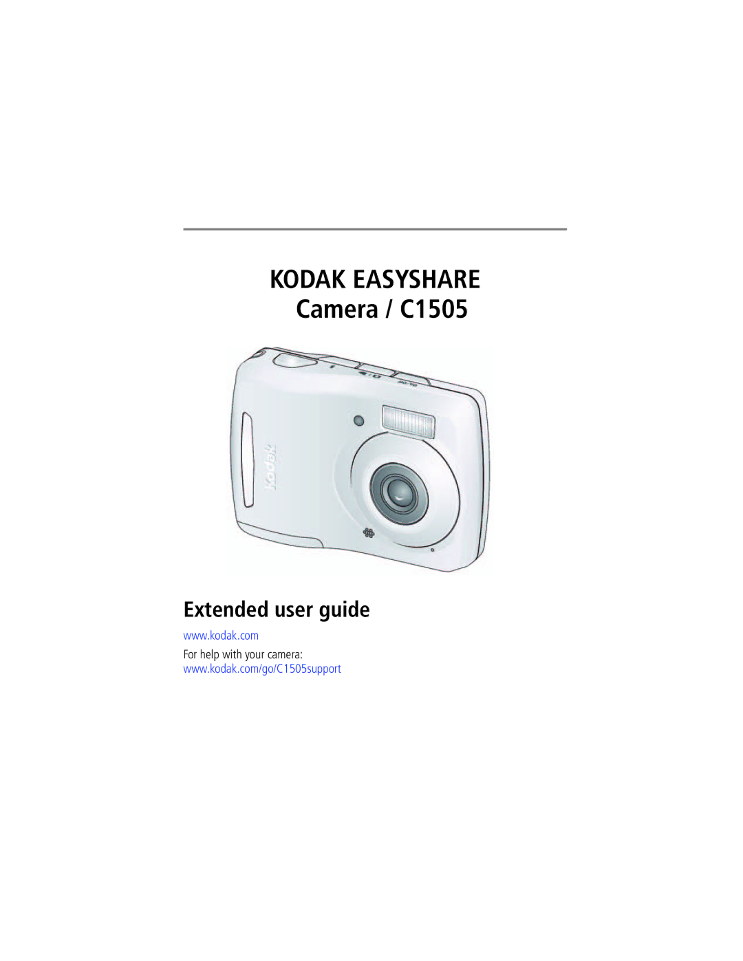 Kodak C1505 manual Kodak Easyshare, For help with your camera 