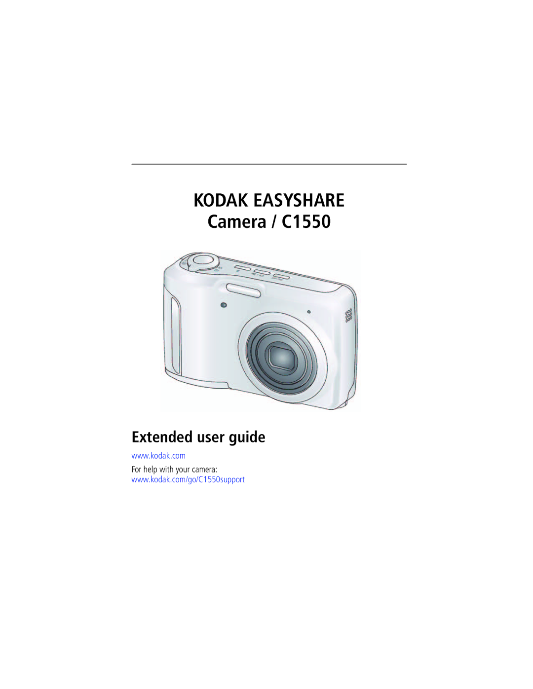 Kodak 1385483, C1550 manual Kodak Easyshare, For help with your camera 