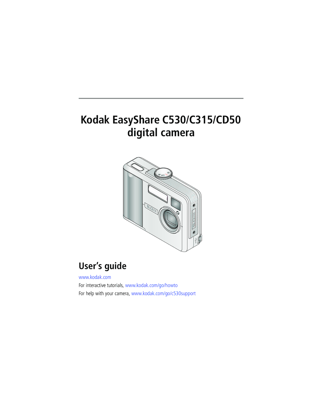 Kodak C530, C315, CD50, C315, C315, CD50 manual Digital camera 