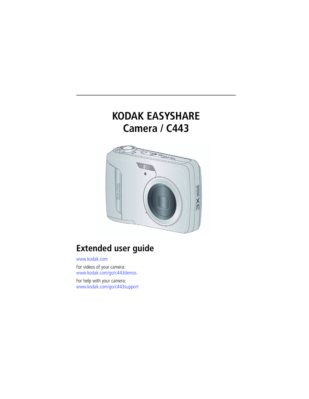 Kodak C443 manual Kodak Easyshare, For videos of your camera For help with your camera 