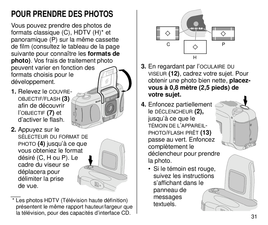 Kodak C700 manual Afin de découvrir, ’activer le flash Appuyez sur le 