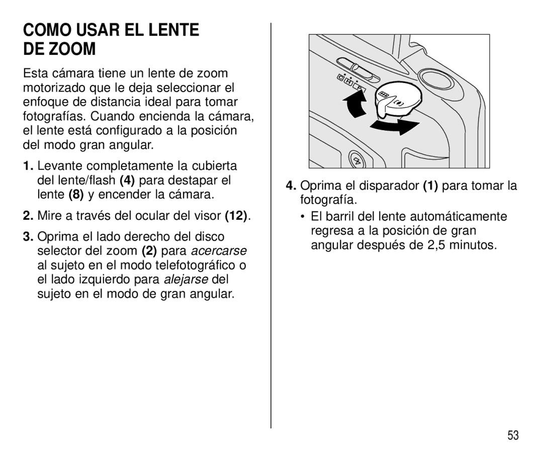 Kodak C750 manual Como Usar EL Lente DE Zoom 