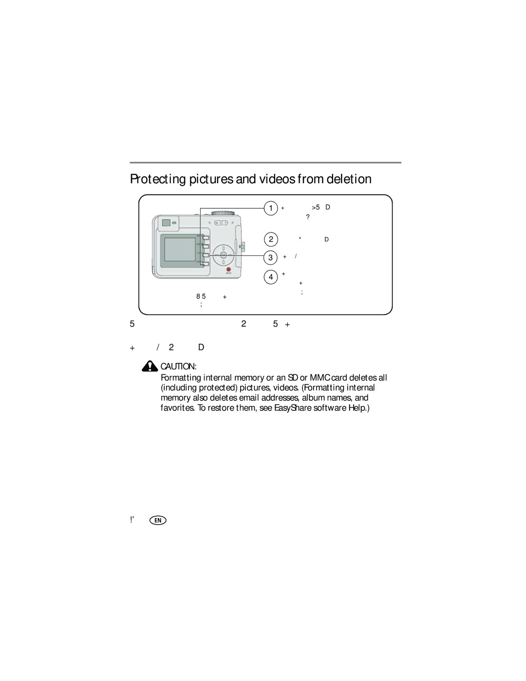 Kodak CD33 manual Protecting pictures and videos from deletion 