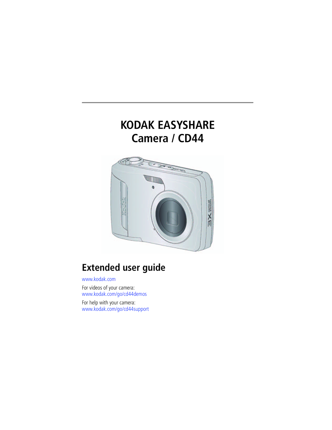 Kodak CD44 manual Kodak Easyshare, For videos of your camera For help with your camera 