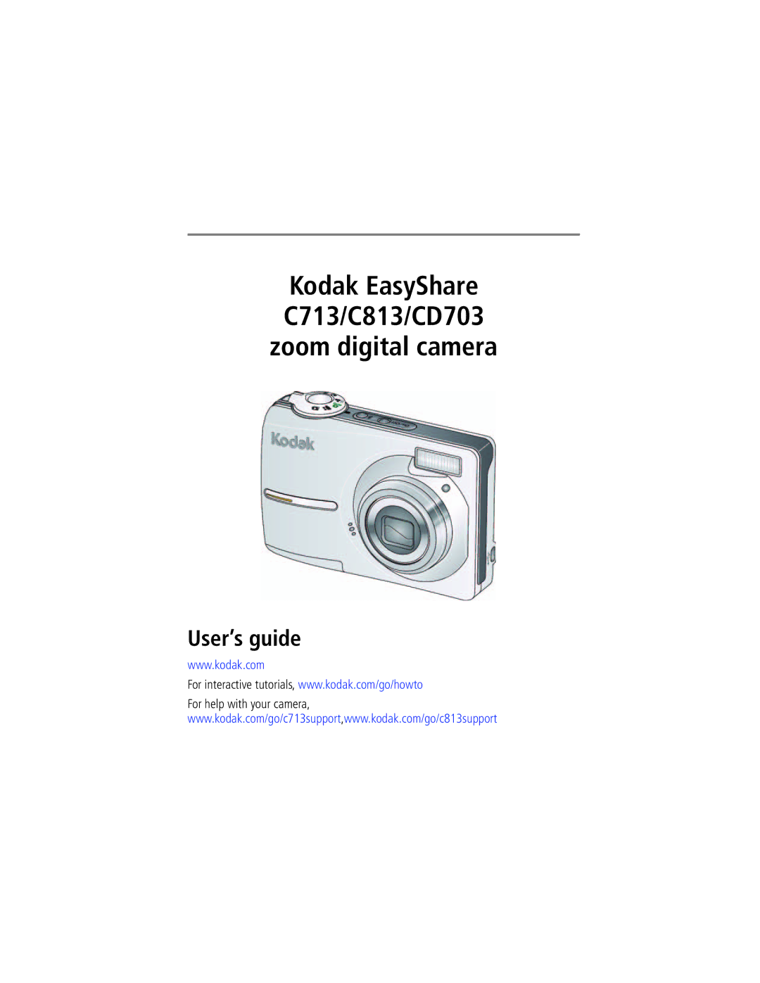 Kodak CD703 manual Zoom digital camera, For help with your camera 