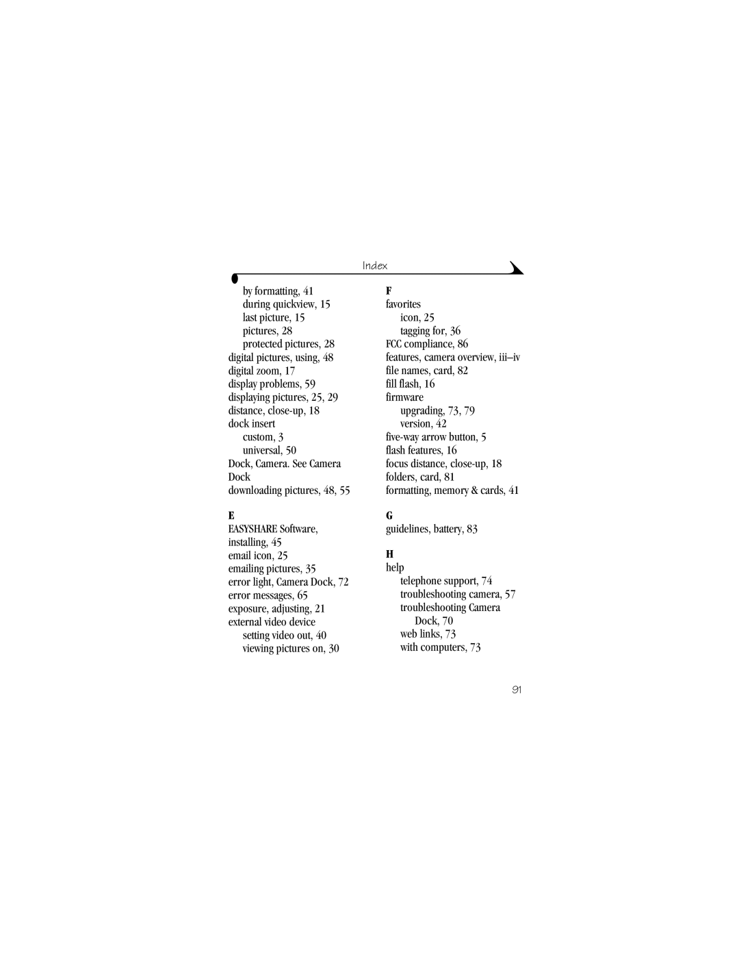 Kodak CX4210 manual Troubleshooting camera 