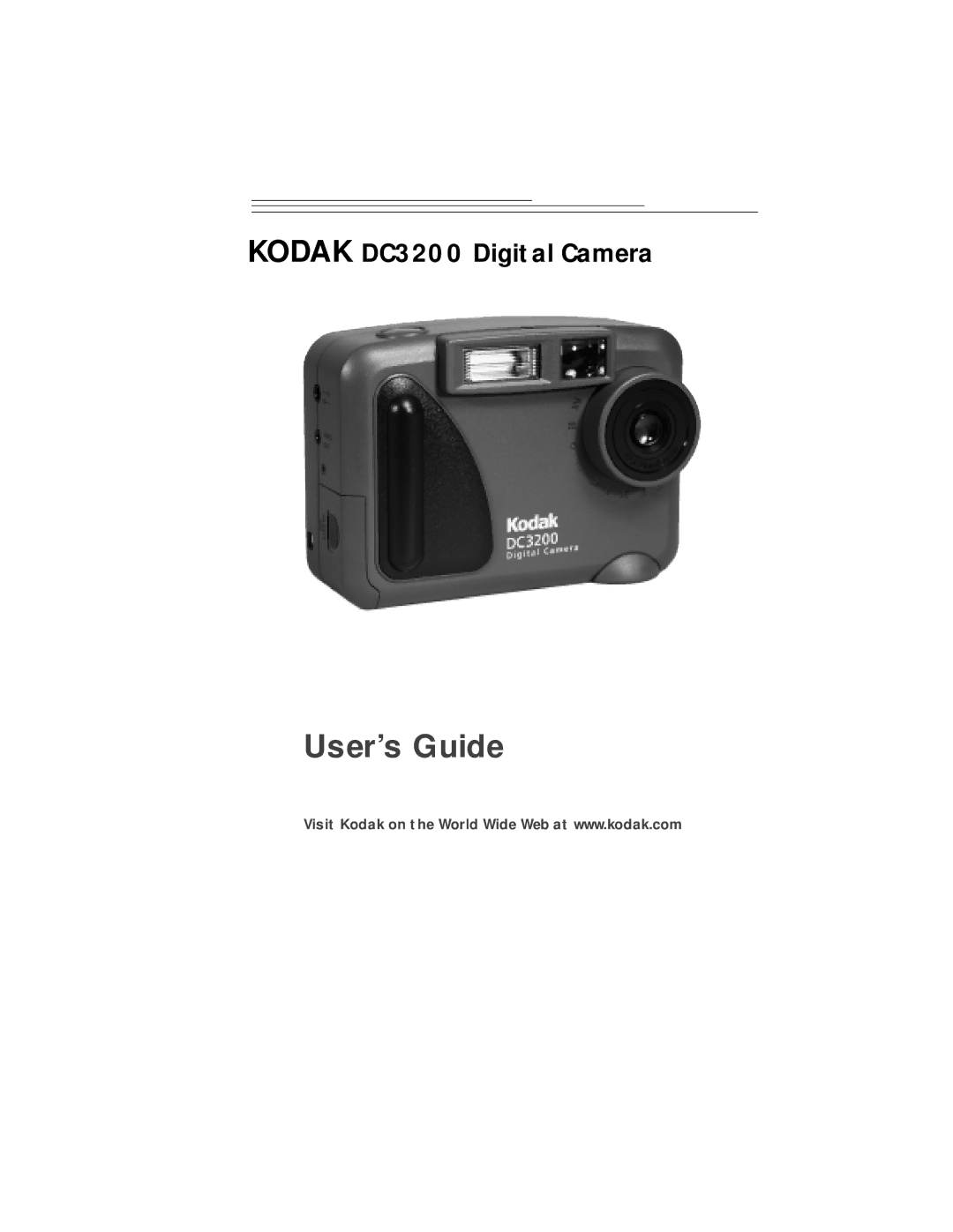 Kodak DC3200 manual User’s Guide 