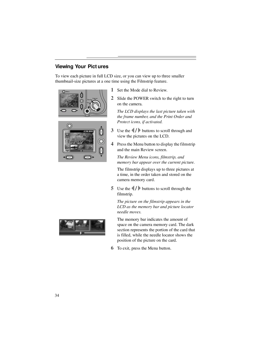 Kodak DC5000 manual Viewing Your Pictures 