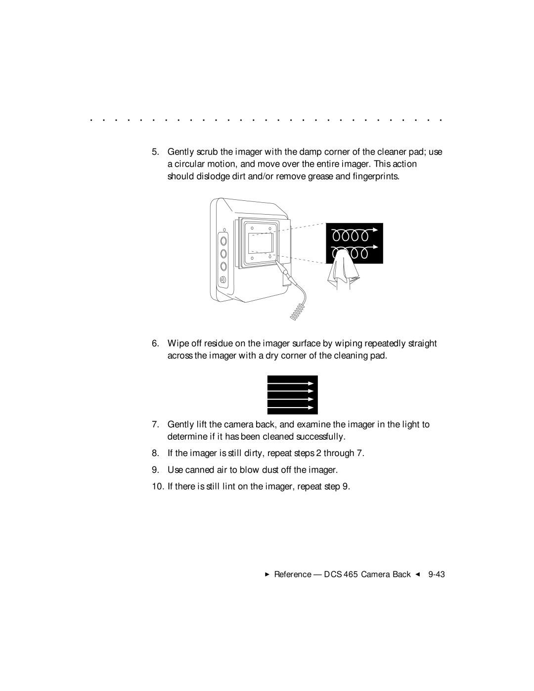 Kodak user manual  Reference DCS 465 Camera Back G 