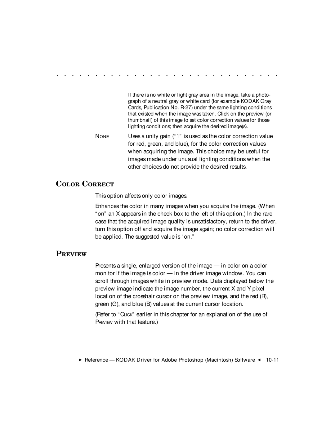 Kodak DCS 465 user manual Color Correct 