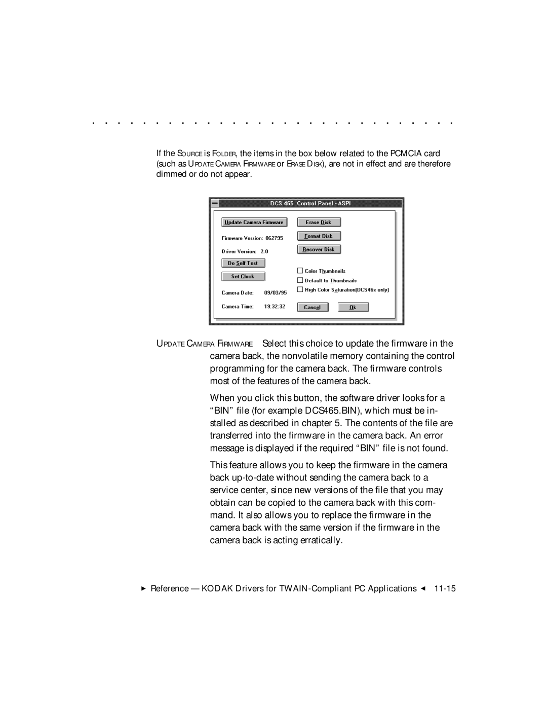 Kodak DCS 465 user manual 