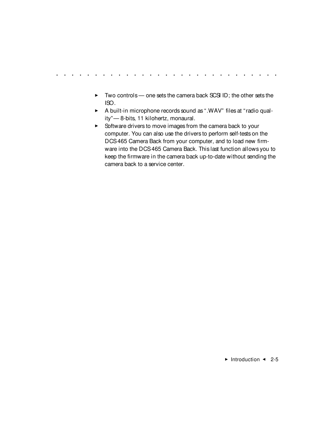 Kodak DCS 465 user manual  Introduction G 