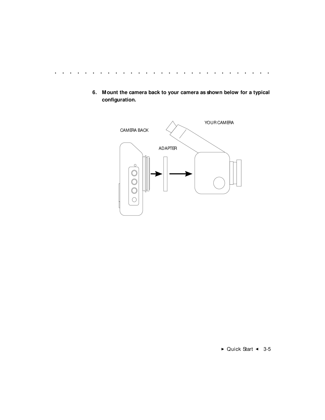 Kodak DCS 465 user manual Your Camera Camera Back Adapter 