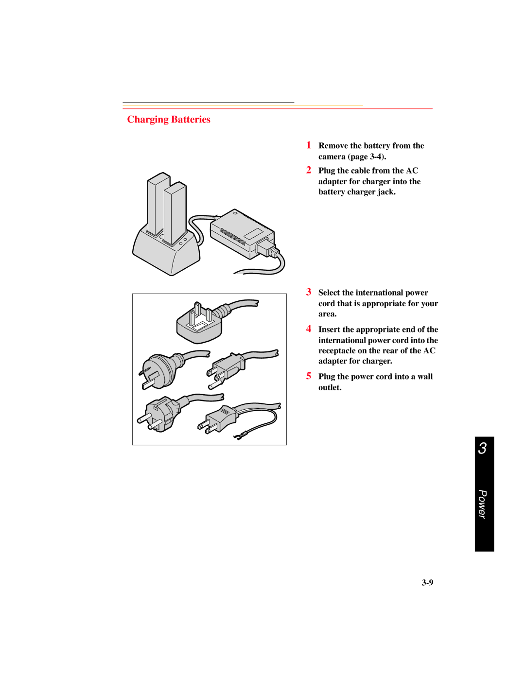 Kodak DCS 700 manual Charging Batteries 