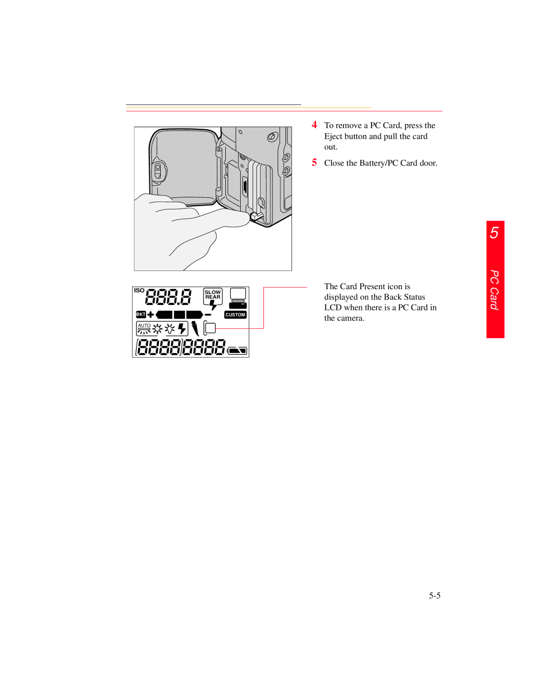 Kodak DCS 700 manual PC Card 