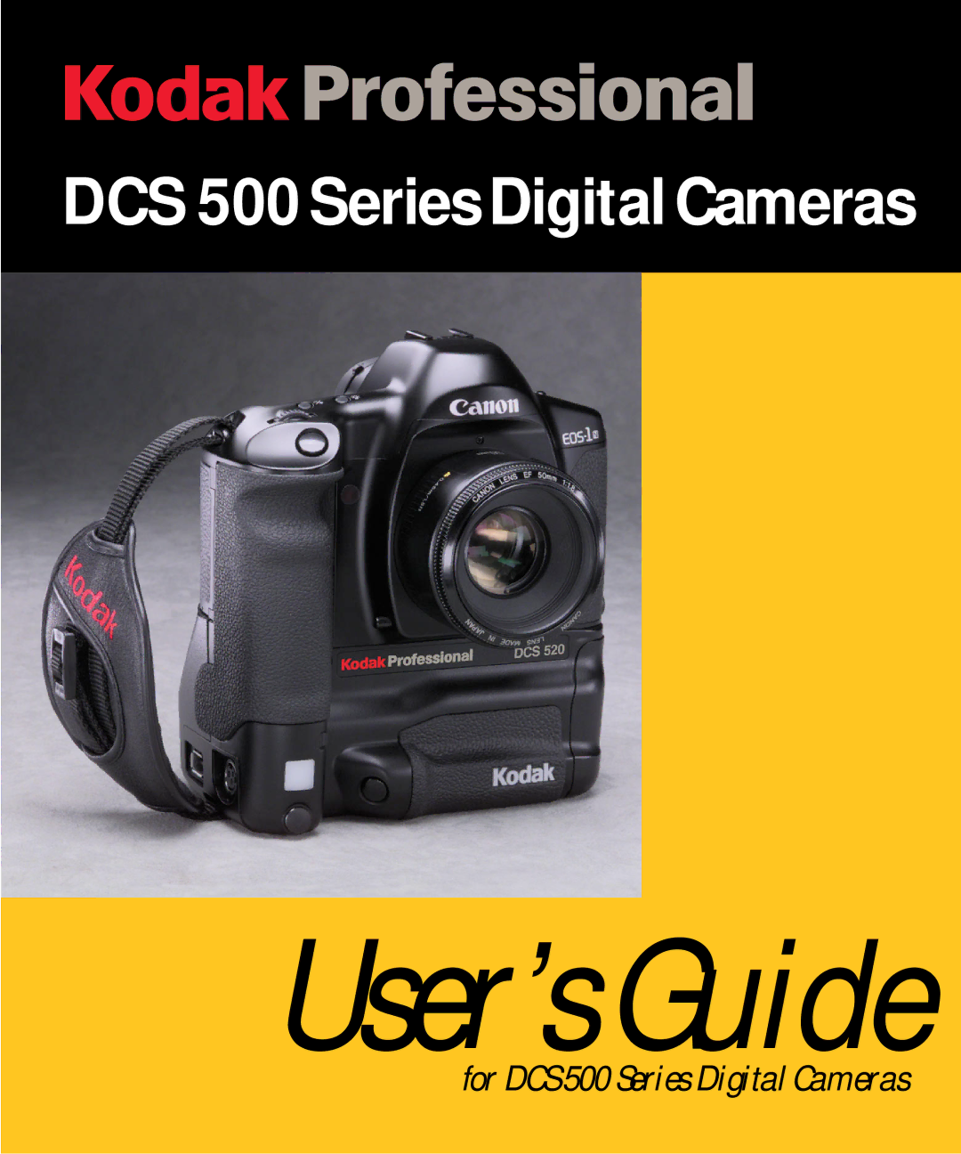 Kodak DCS500 manual User’s Guide 