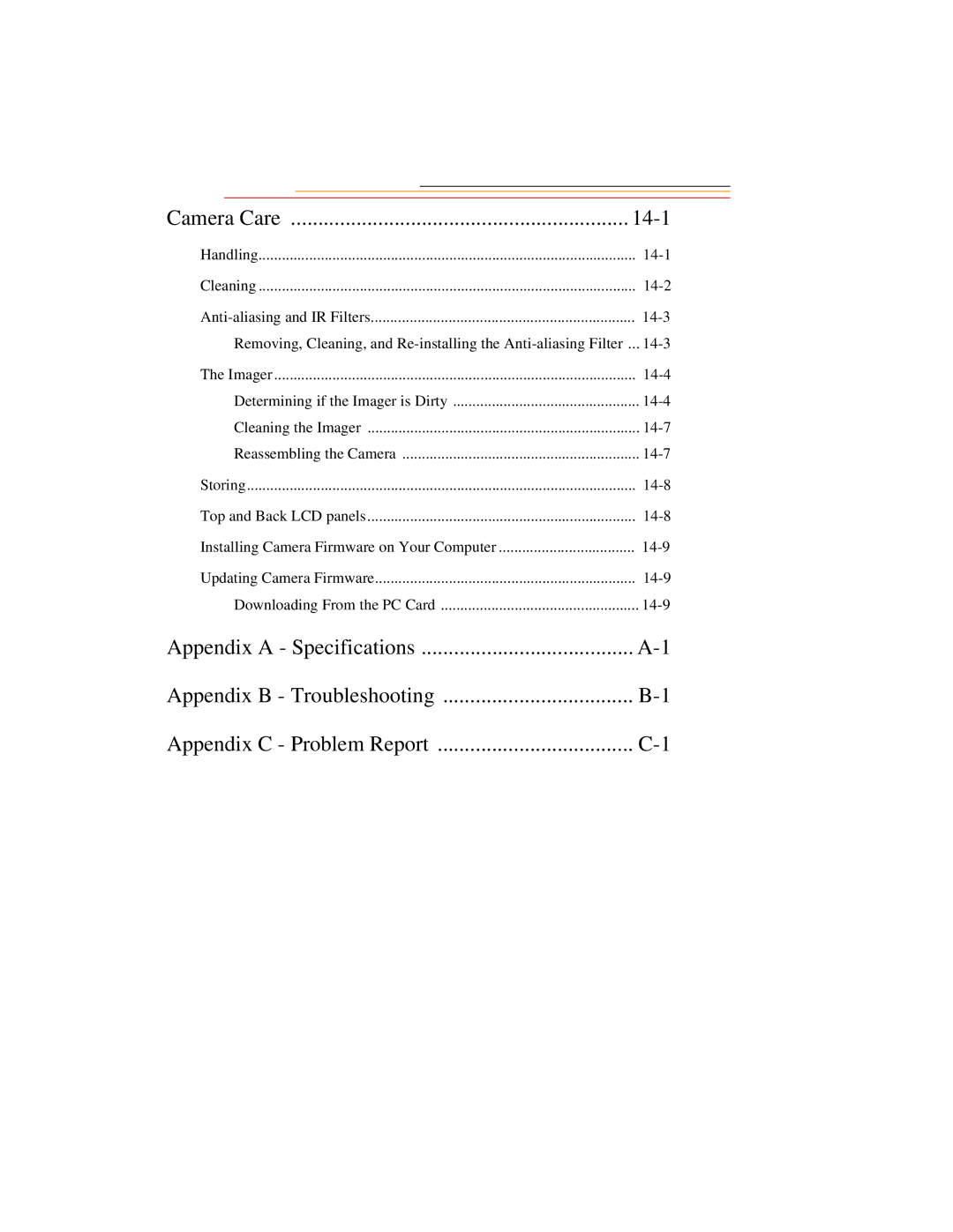 Kodak DCS500 manual Appendix B Troubleshooting 