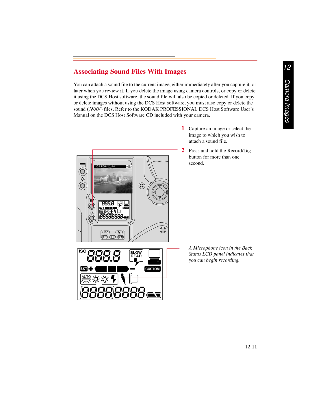 Kodak DCS600 manual Associating Sound Files With Images 