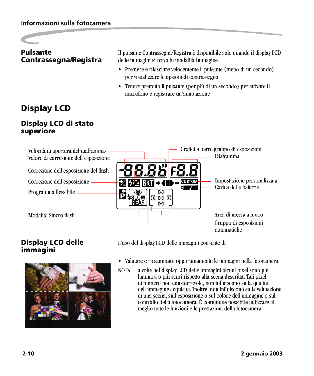 Kodak DCSPRO14N manual Display LCD 