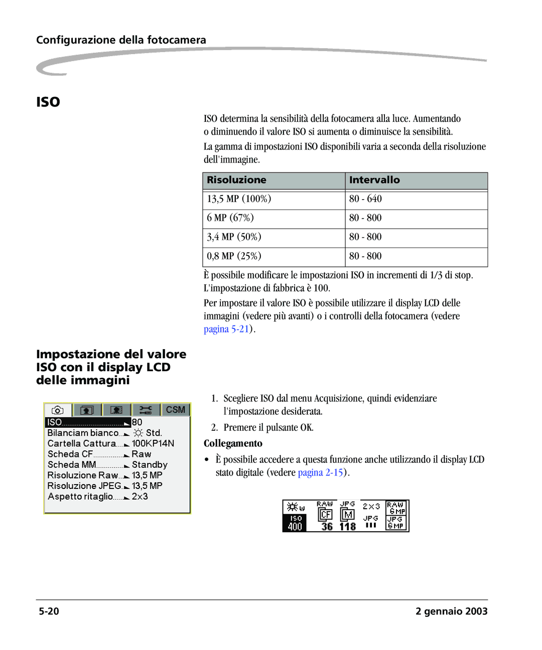 Kodak DCSPRO14N manual Iso 