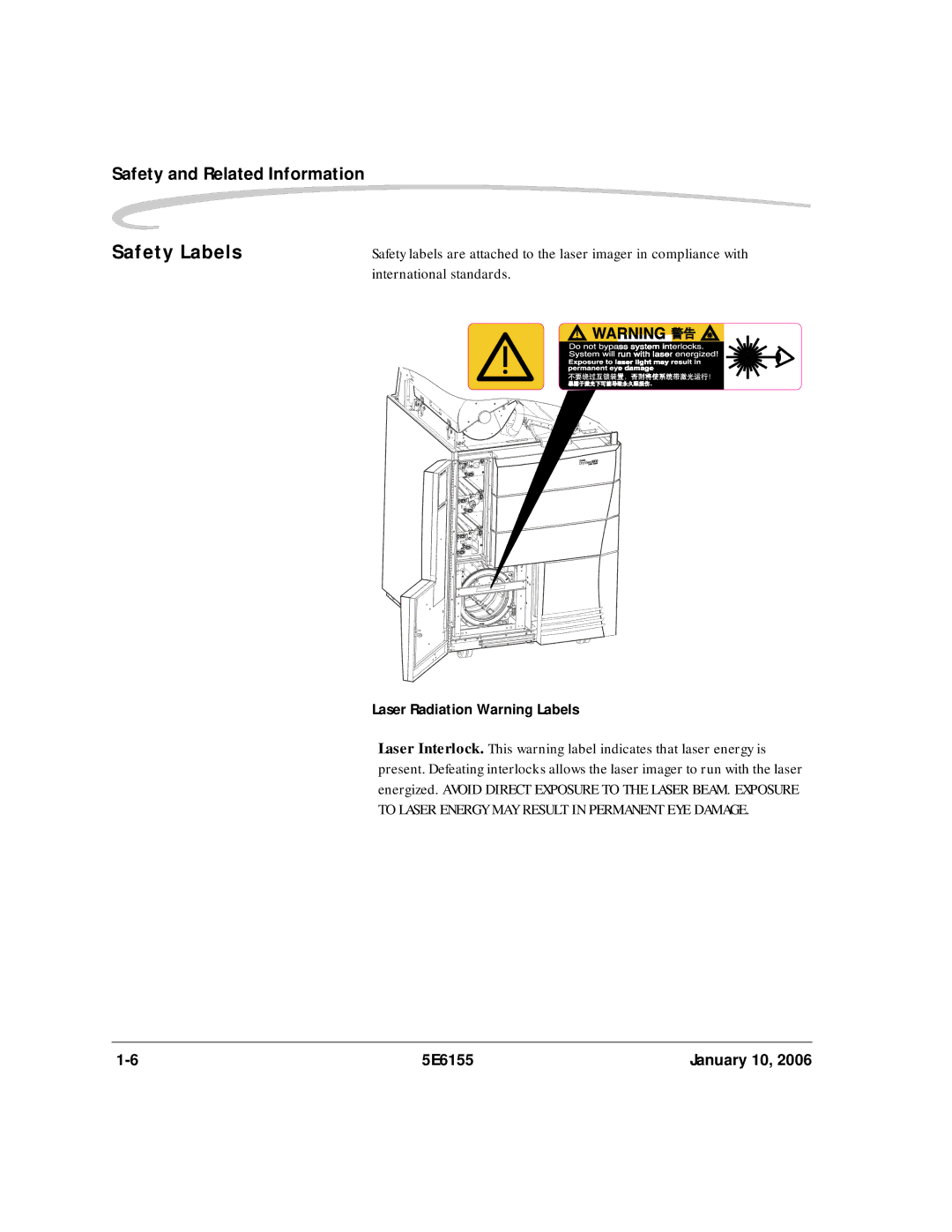 Kodak DryView 8900 manual Safety Labels, International standards 