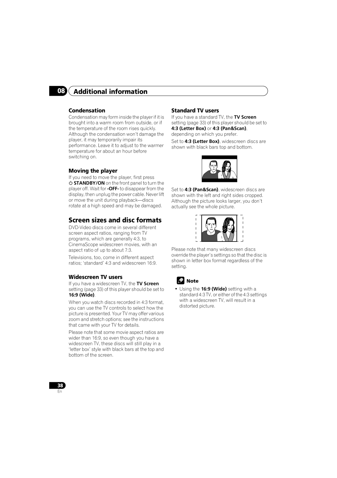 Kodak DV-300-K manual Additional information, Screen sizes and disc formats 