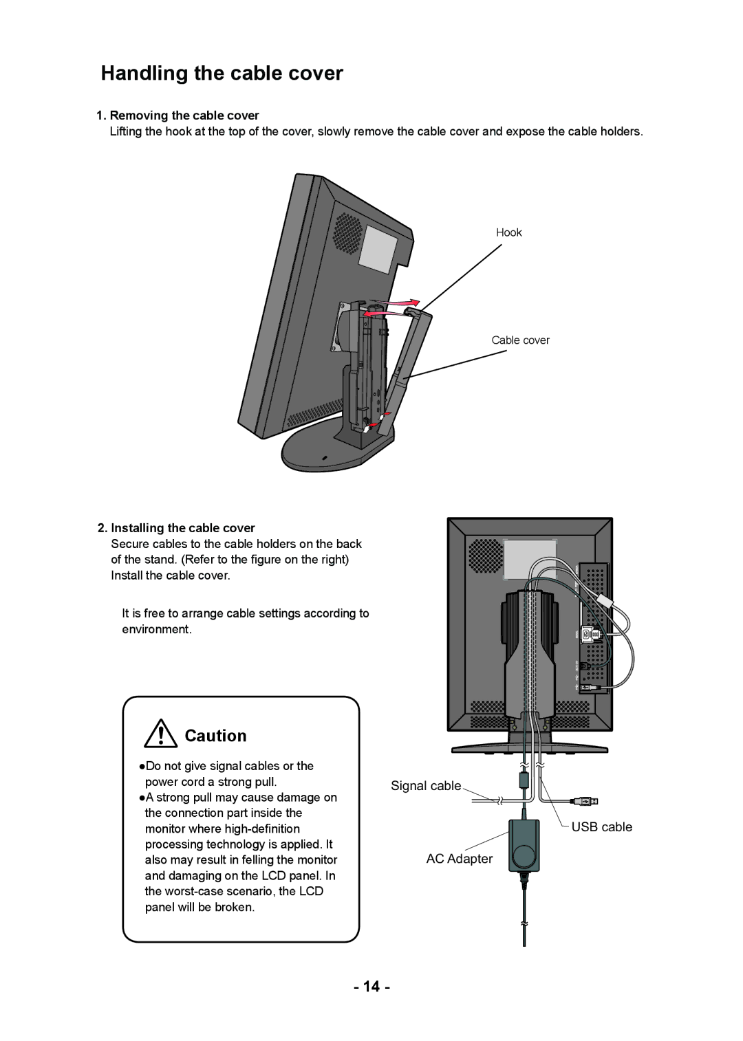 Kodak DV3MC user manual Removing the cable cover, Installing the cable cover 