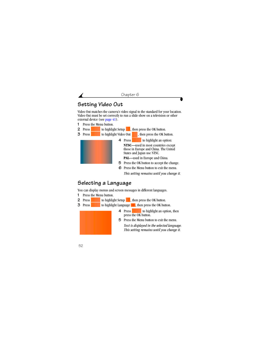 Kodak DX4530 manual Setting Video Out, Selecting a Language 